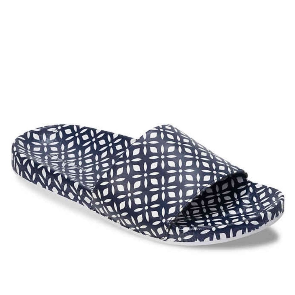Dearfoams Printed Slide Sandal